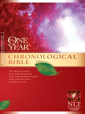 cover image of The One Year Chronological Bible NLT